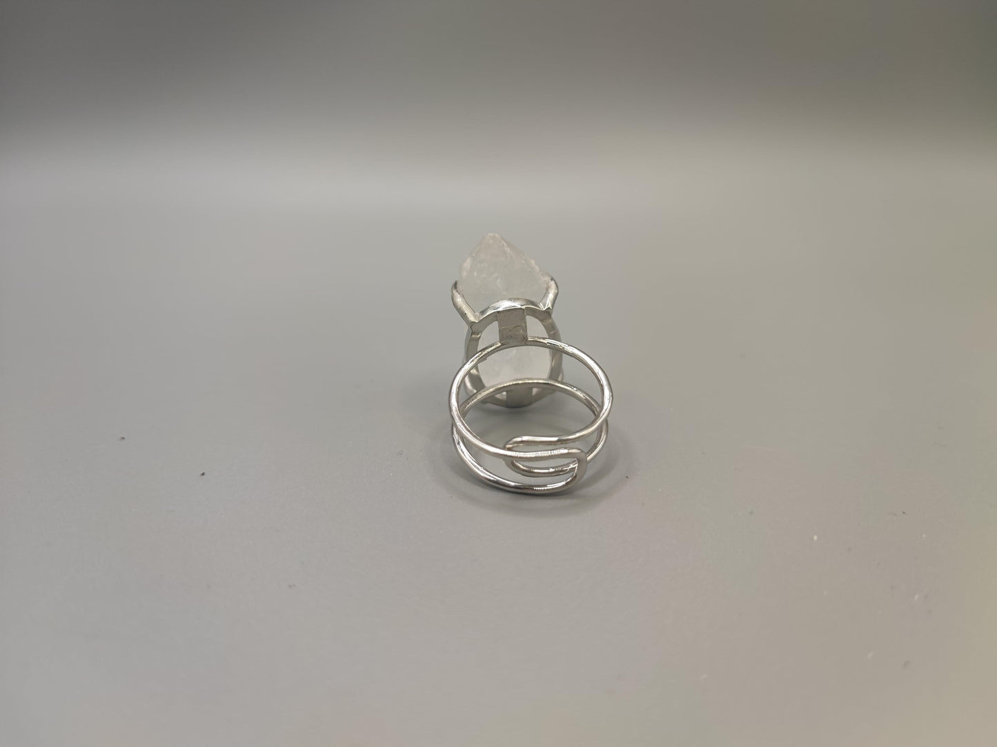 Clear Quartz Faceted Ring - EnerChi Crystals