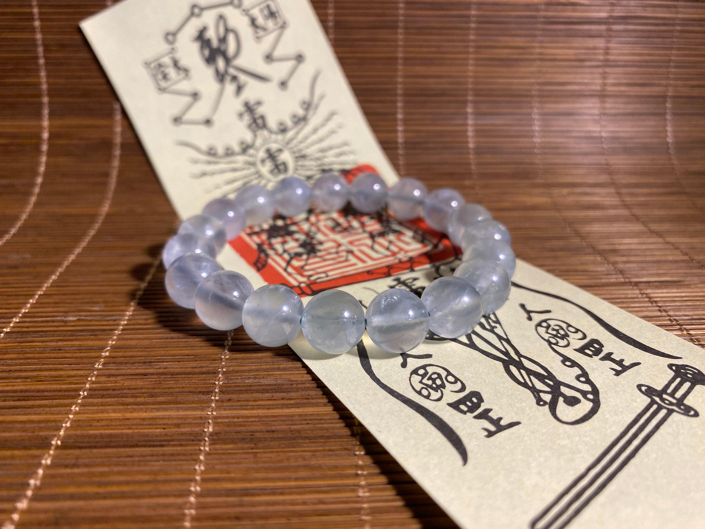 Super Energy Prehnite Bead Bracelet - Emotional Stability - Wood Energy - EnerChi Crystals