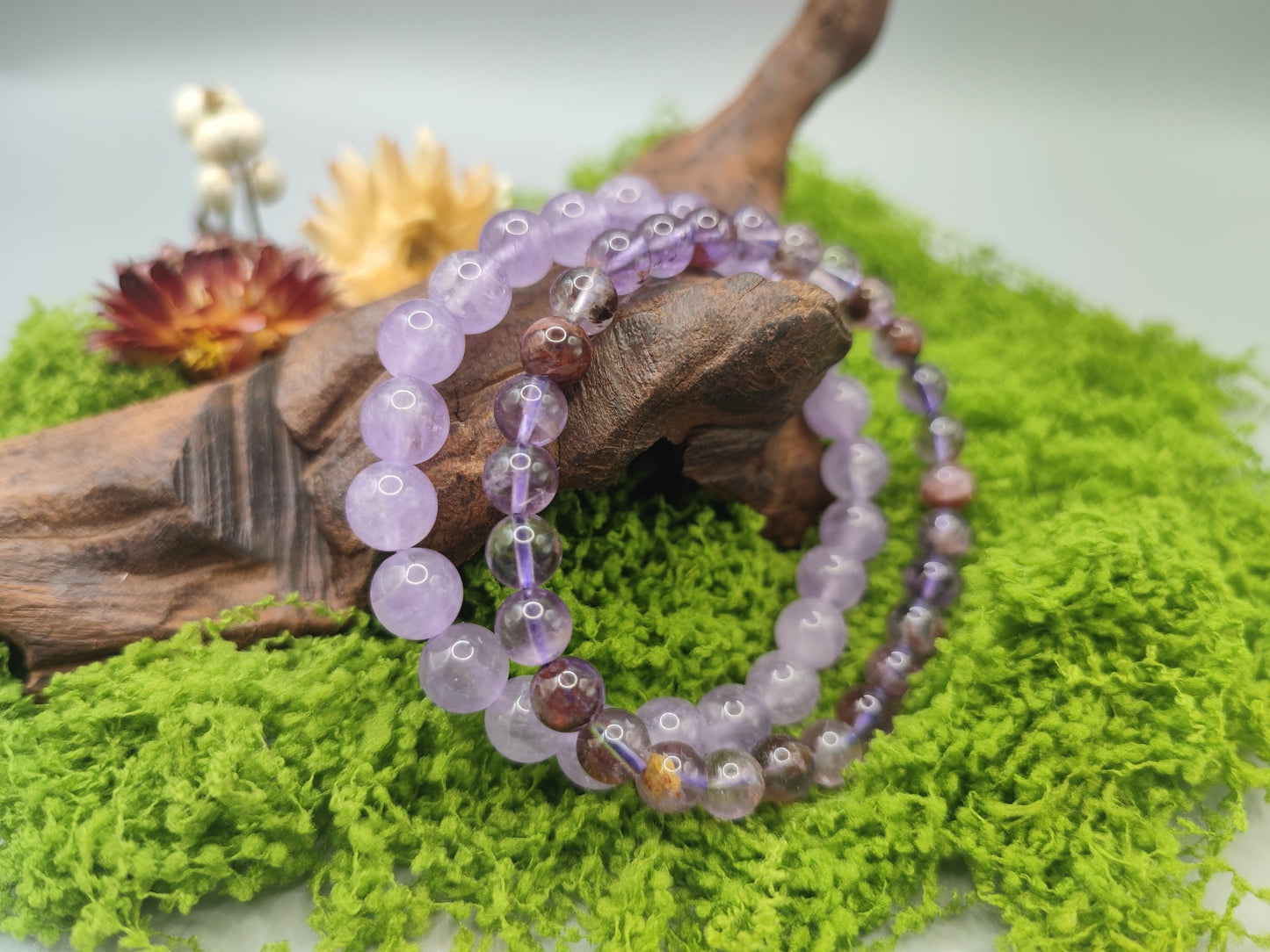 Lavender Amethyst & Purple Phantom Crystal - Enhancing Spirituality - Fire Energy - EnerChi Crystals
