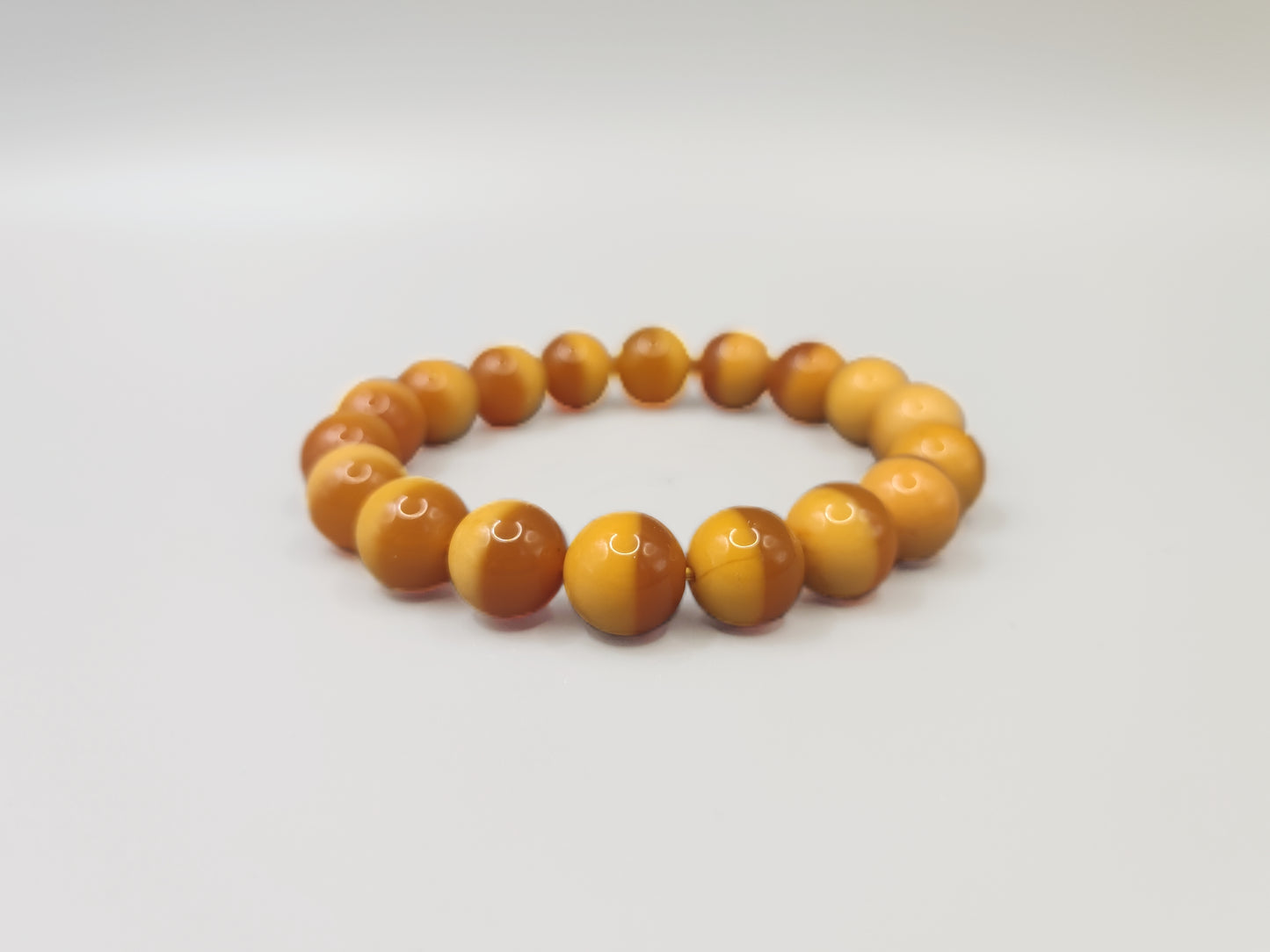 Super Energy Beeswax Jade Bead Bracelet - Relieve Fatigue - Earth Energy - EnerChi Crystals