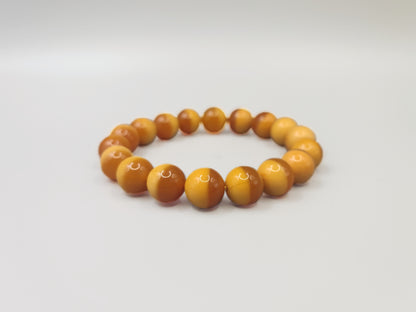 Super Energy Beeswax Jade Bead Bracelet - Relieve Fatigue - Earth Energy - EnerChi Crystals