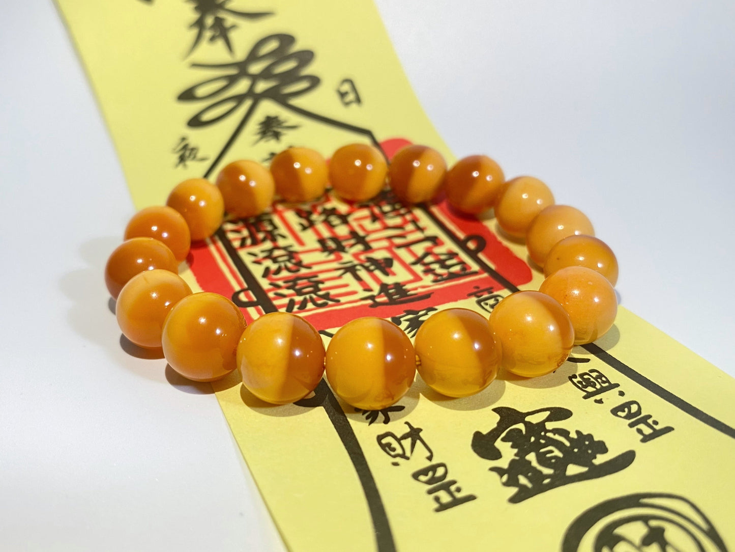 Super Energy Beeswax Jade Bead Bracelet - Relieve Fatigue - Earth Energy - EnerChi Crystals