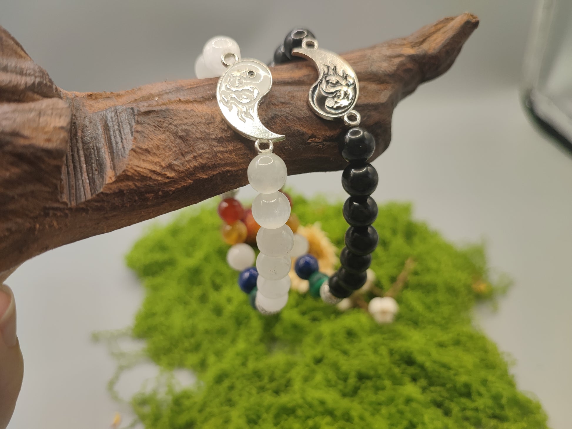 Five Elements Yin & Yang Harmony Double Bracelets - For Harmonious Relationships - EnerChi Crystals