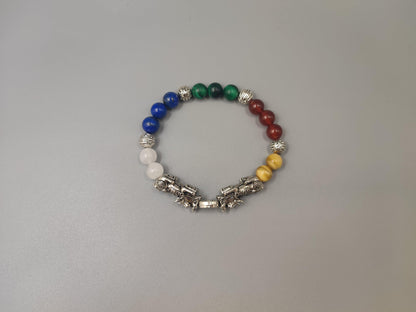 Five Elements Harmony Pi Xiu Feng Shui Bracelet (Large Size) - Attract Wealth and Good Fortune - EnerChi Crystals