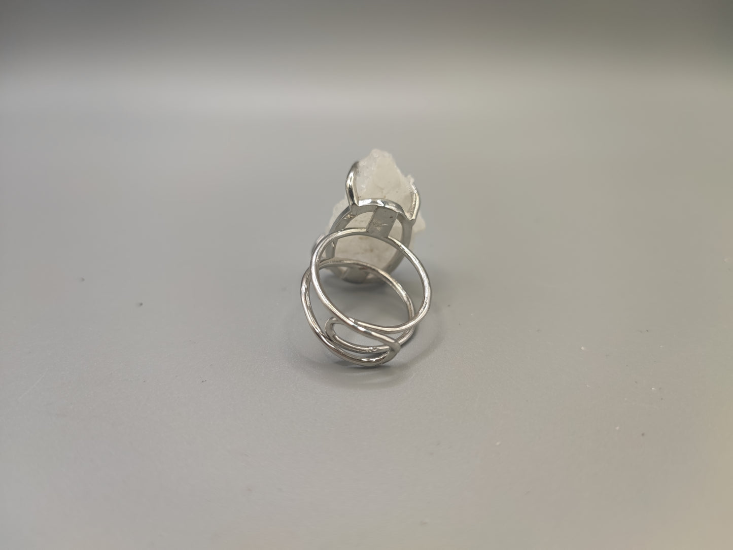 Raw Natural Clear Quartz Ring - EnerChi Crystals