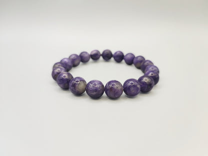 Super Energy Charoite Bead Bracelet - Stone of Spirituality - Five Elements Fire - EnerChi Crystals