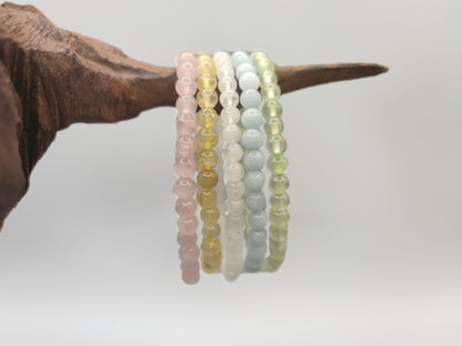 Five Elements Harmony Natural Crystal Feng Shui Bead Bracelets - EnerChi Crystals