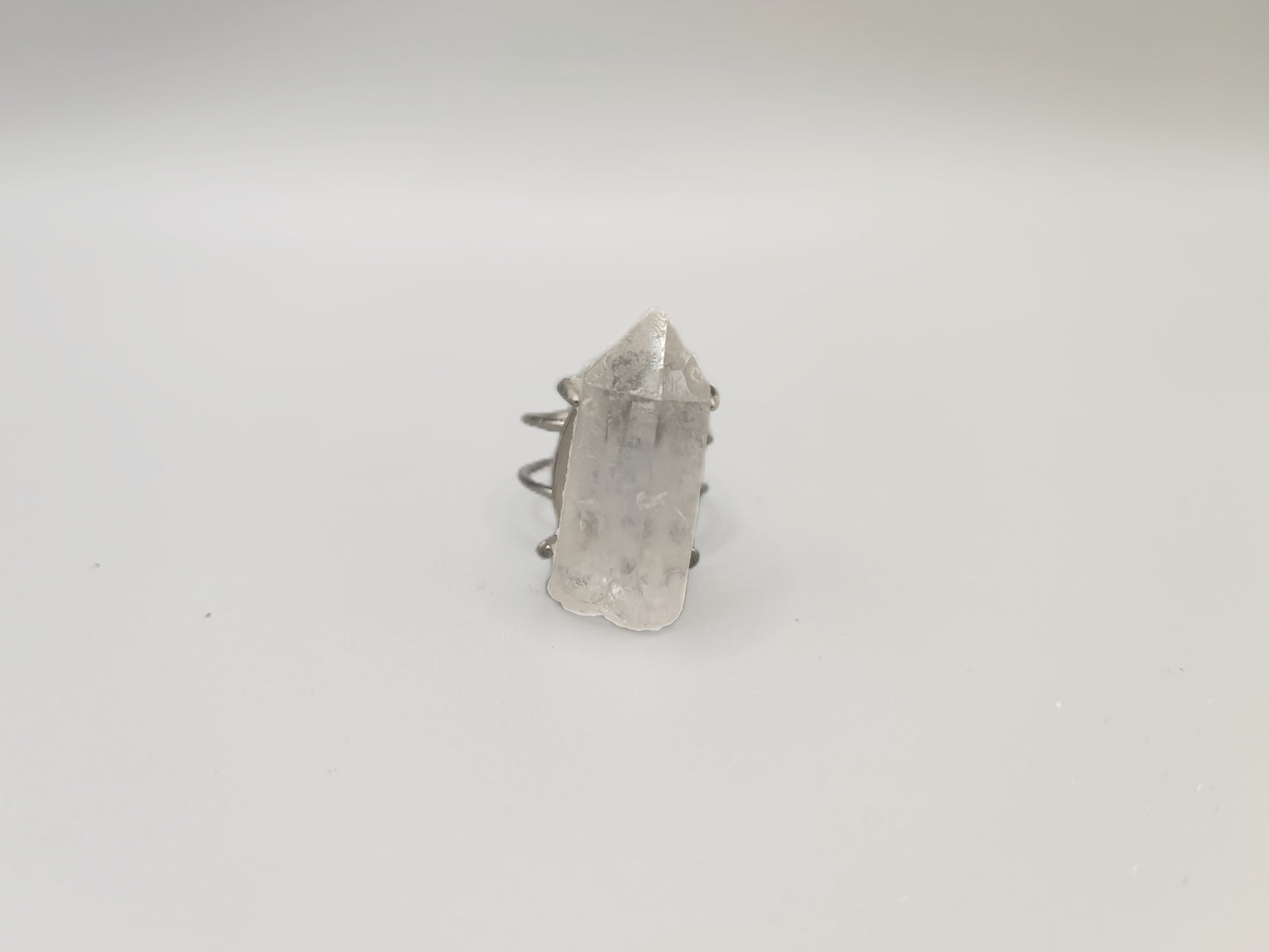 Clear Quartz Faceted Ring - EnerChi Crystals