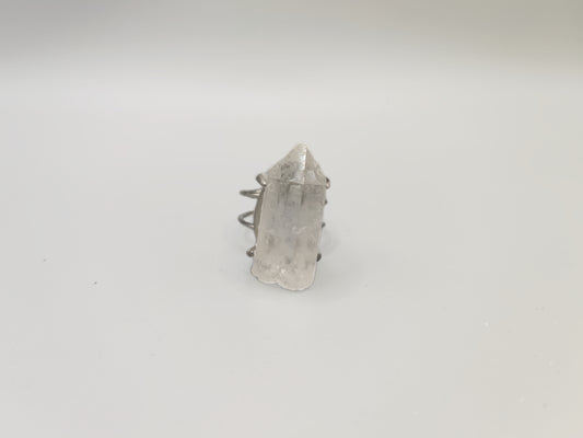 Clear Quartz Faceted Ring - EnerChi Crystals