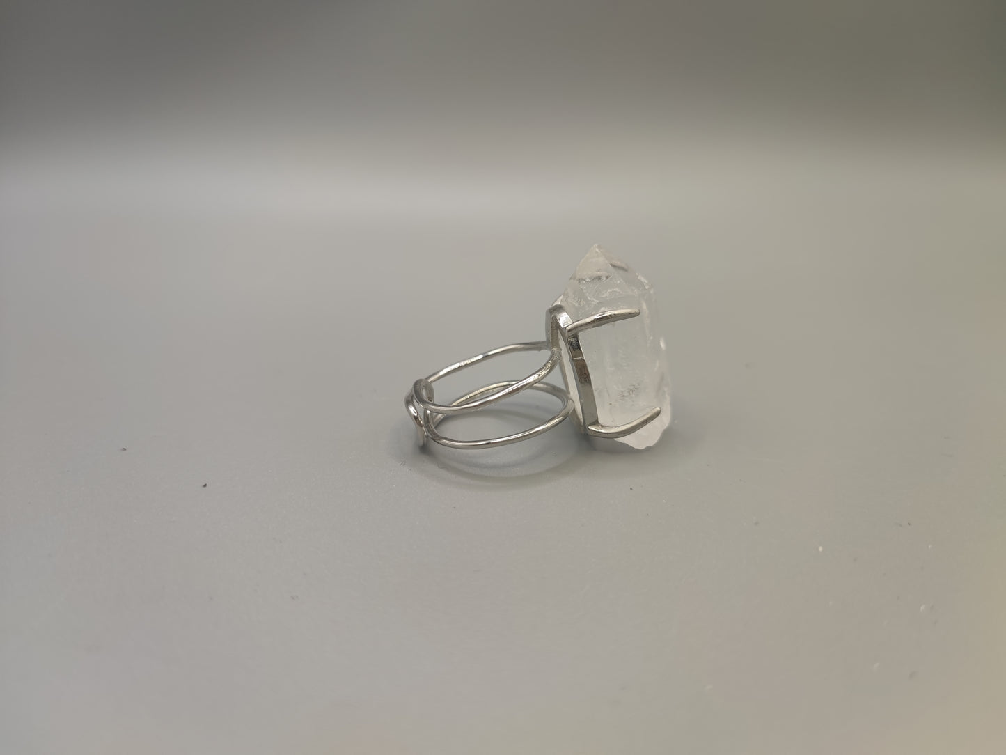 Clear Quartz Faceted Ring - EnerChi Crystals