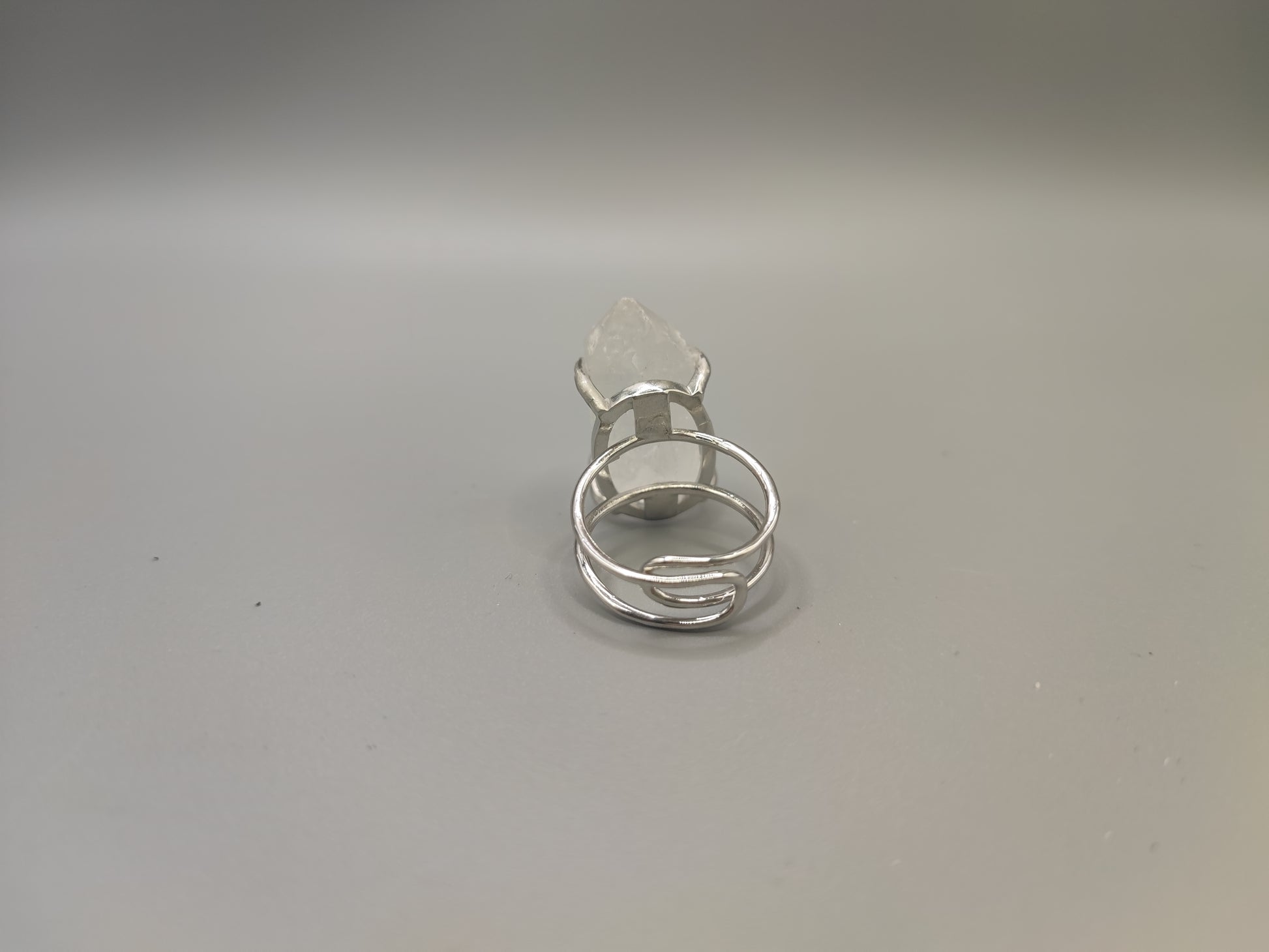 Clear Quartz Faceted Ring - EnerChi Crystals