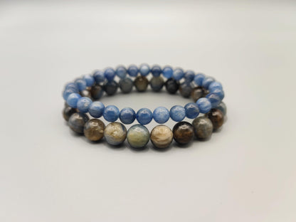 Kyanite Bead Bracelets Stimulate Inspiration - Water Energy - EnerChi Crystals