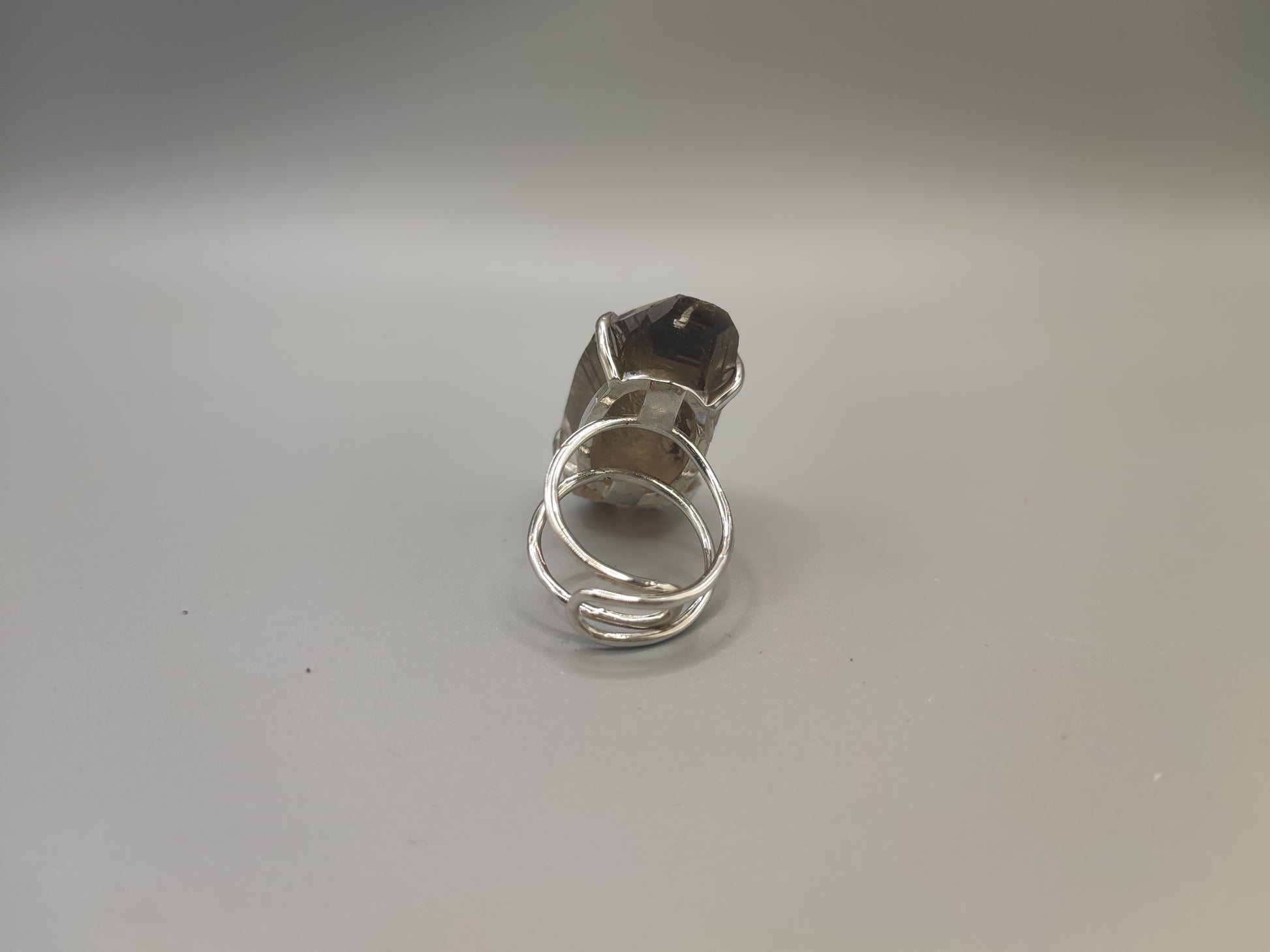 Smoky Quartz Faceted Ring - EnerChi Crystals