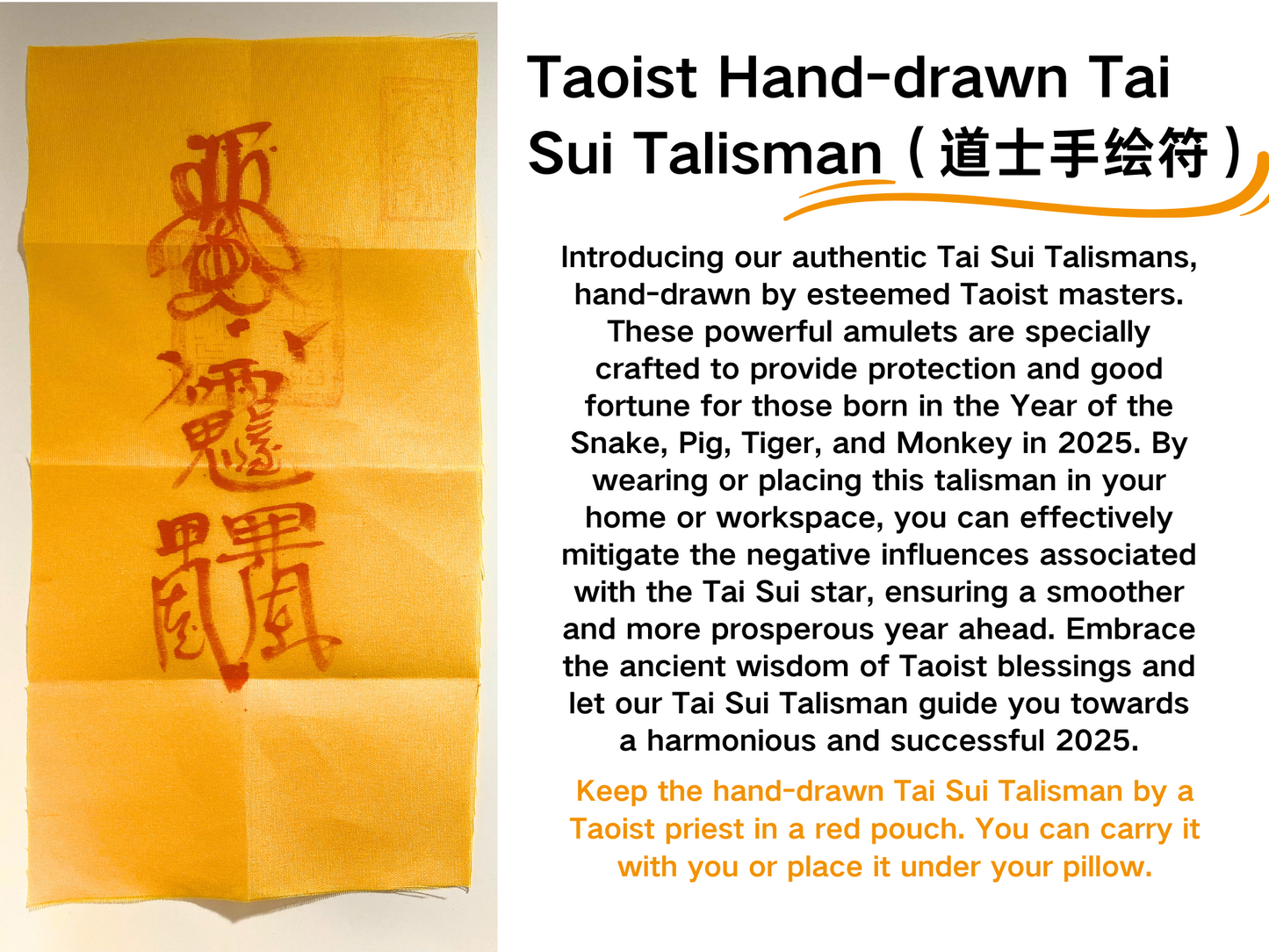 Mountain Ghost Coin Tai Sui Leather Bracelet - with Handwritten Tai Sui Talisman by Taoist Priestai Sui Talisman by Taoist Priest - EnerChi Crystals