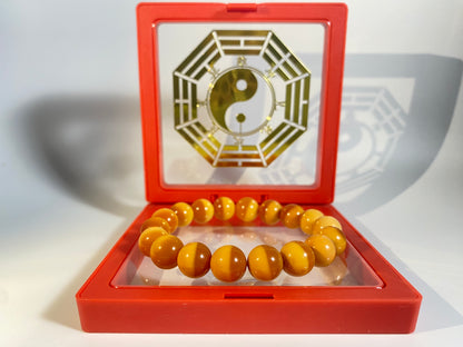 Super Energy Beeswax Jade Bead Bracelet - Relieve Fatigue - Earth Energy - EnerChi Crystals